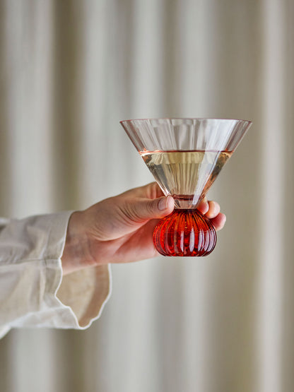 Bloomingville Taurin Cocktailglas, Rose, Glas