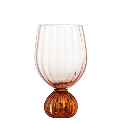 Bloomingville Taurin Weinglas, Rose, Glas