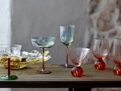 Bloomingville Taurin Weinglas, Rose, Glas