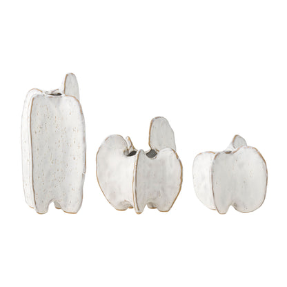 Bloomingville Jayce Vase, Weiß, Steingut