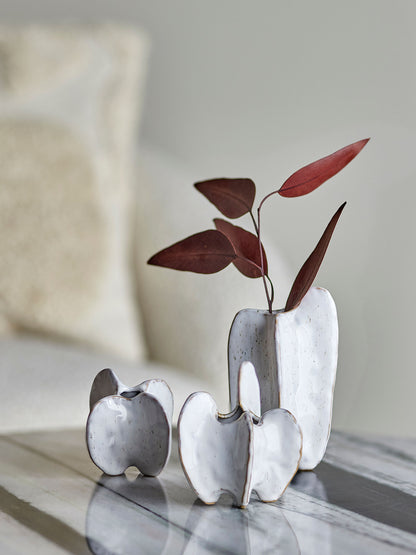 Bloomingville Jayce Vase, Weiß, Steingut