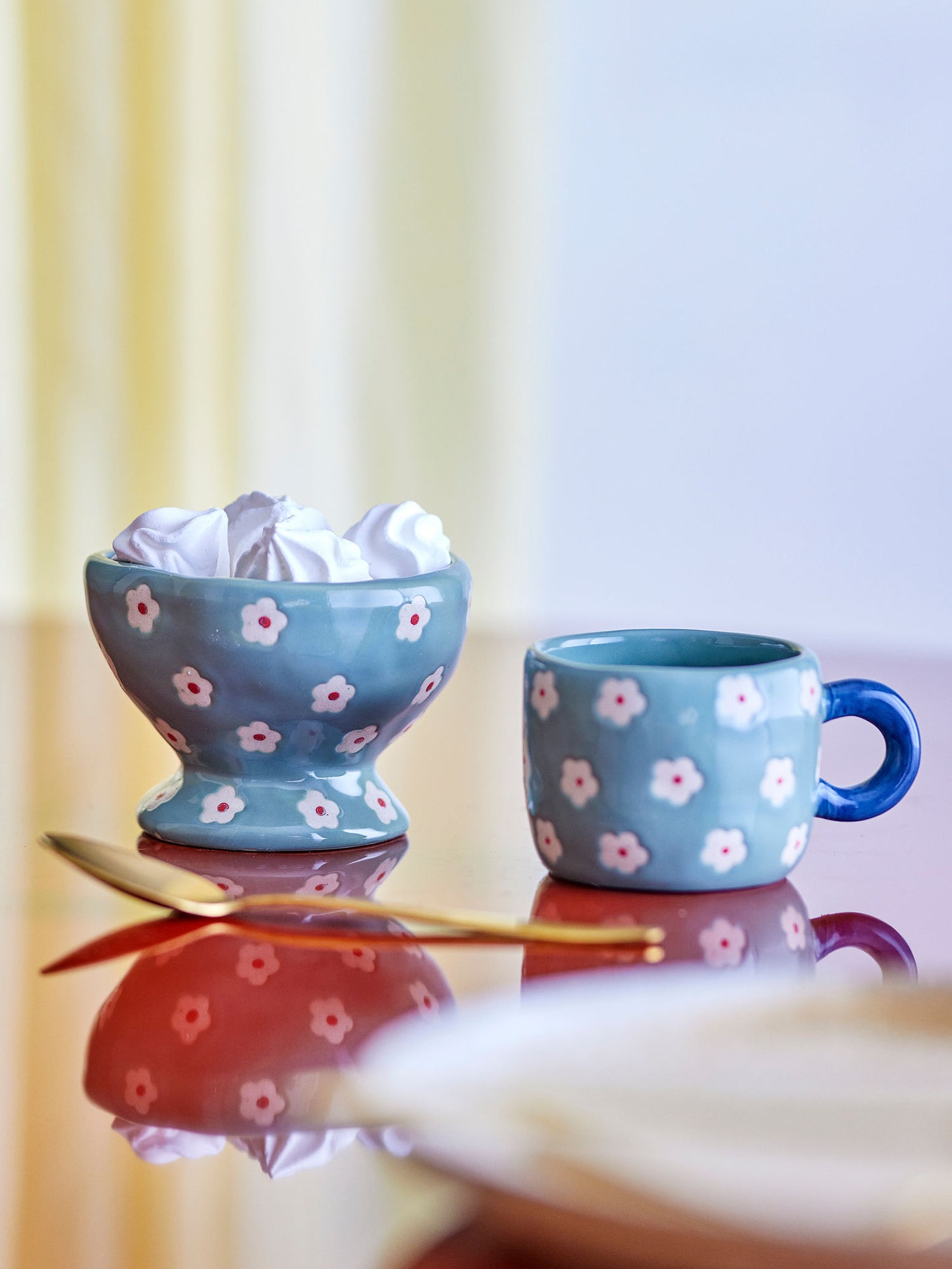 Bloomingville Nini Schale, Blau, Steingut