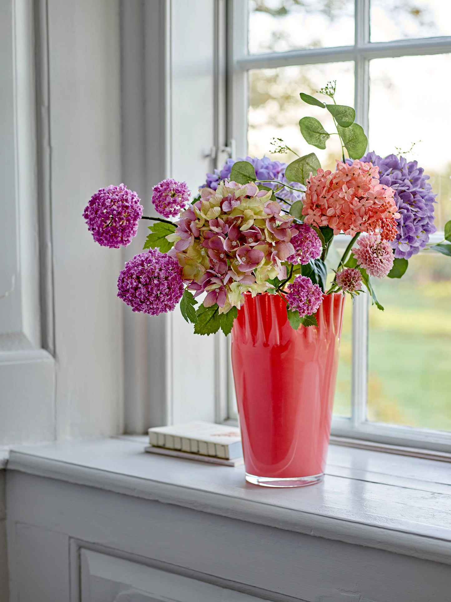 Bloomingville Edge Blumenstrauß, Violett, Künstliche Blumen