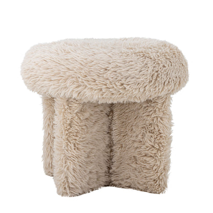 Bloomingville Frikka Pouf, Natur, Polyester