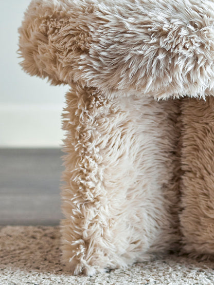 Bloomingville Frikka Pouf, Natur, Polyester