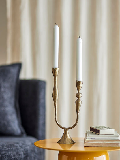 Bloomingville Vesc Kerzenhalter, Brass, Metall
