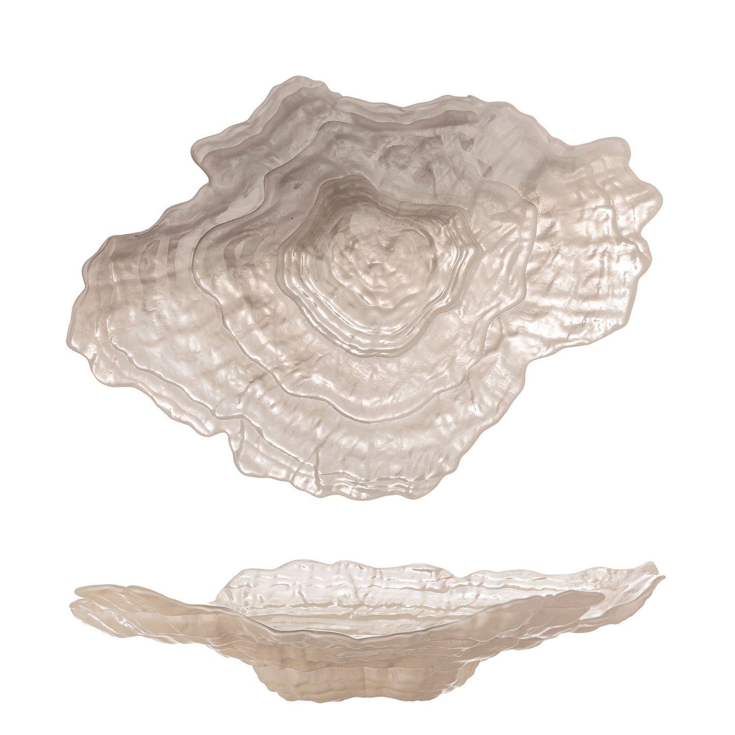 Bloomingville Aiku Schale, Natur, Glas
