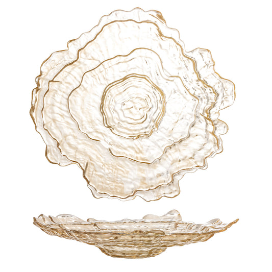 Bloomingville Asimi Schale, Natur, Glas
