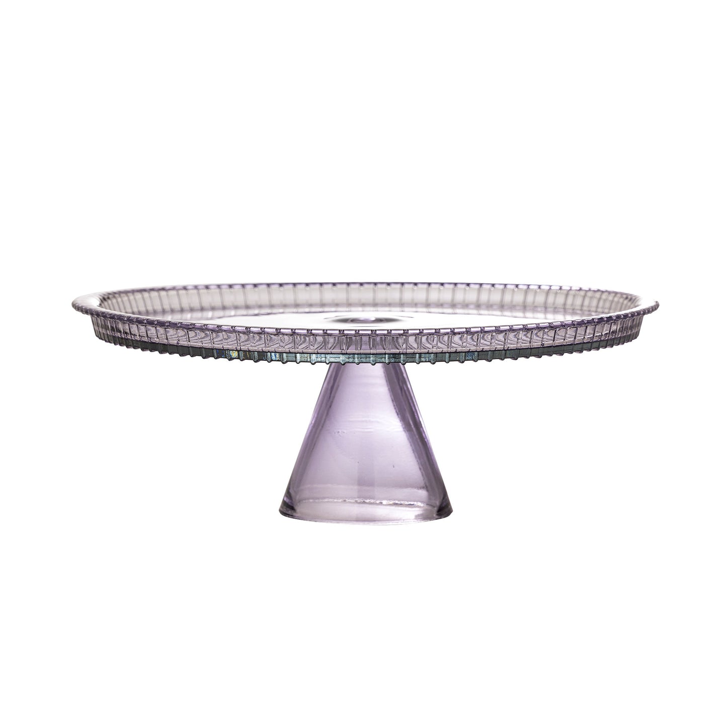 Bloomingville Tayo Kuchenteller mit Glocke, Bunt, Glas