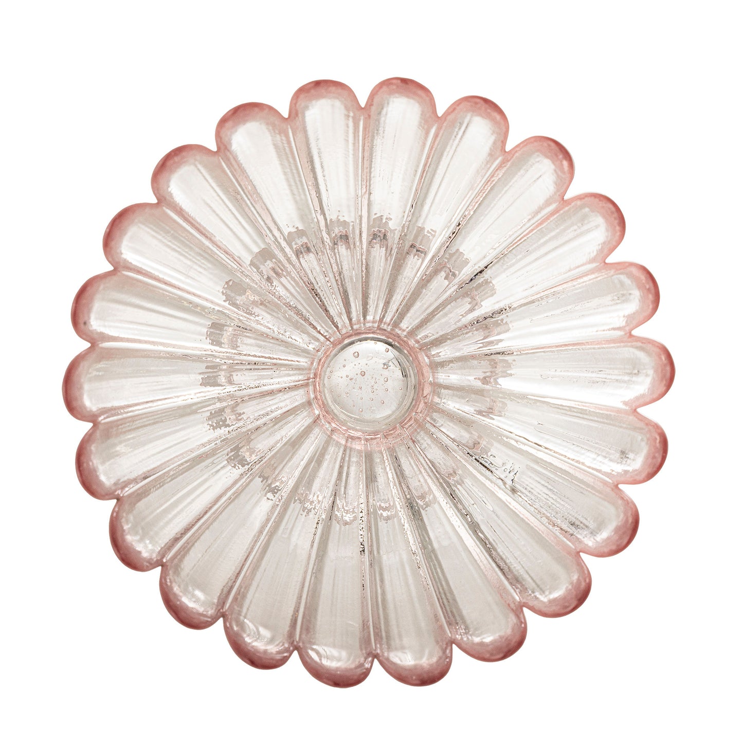 Bloomingville Nalu Sockelschale, Rose, Glas
