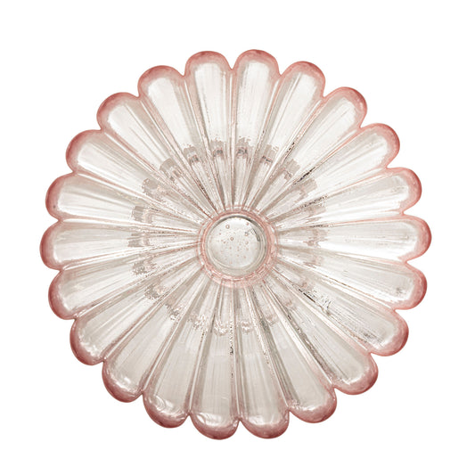 Bloomingville Nalu Sockelschale, Rose, Glas