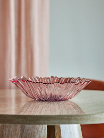 Bloomingville Mariko Schale, Rose, Glas