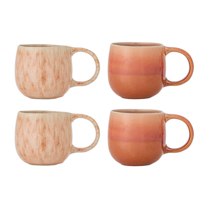 Bloomingville Roselyn Tasse, Rose 4er Set