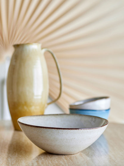 Bloomingville Sandrine Schale, Natur, Steingut