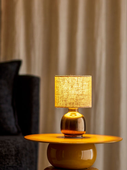 Bloomingville Agni Tischlampe, Bronze, Steingut
