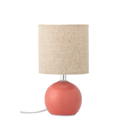 Bloomingville Valdis Tischlampe, Rose, Steingut