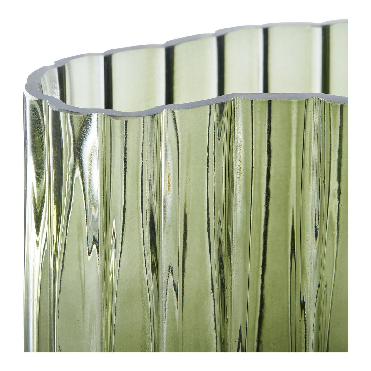 Vase – Rauchgrün, Glas