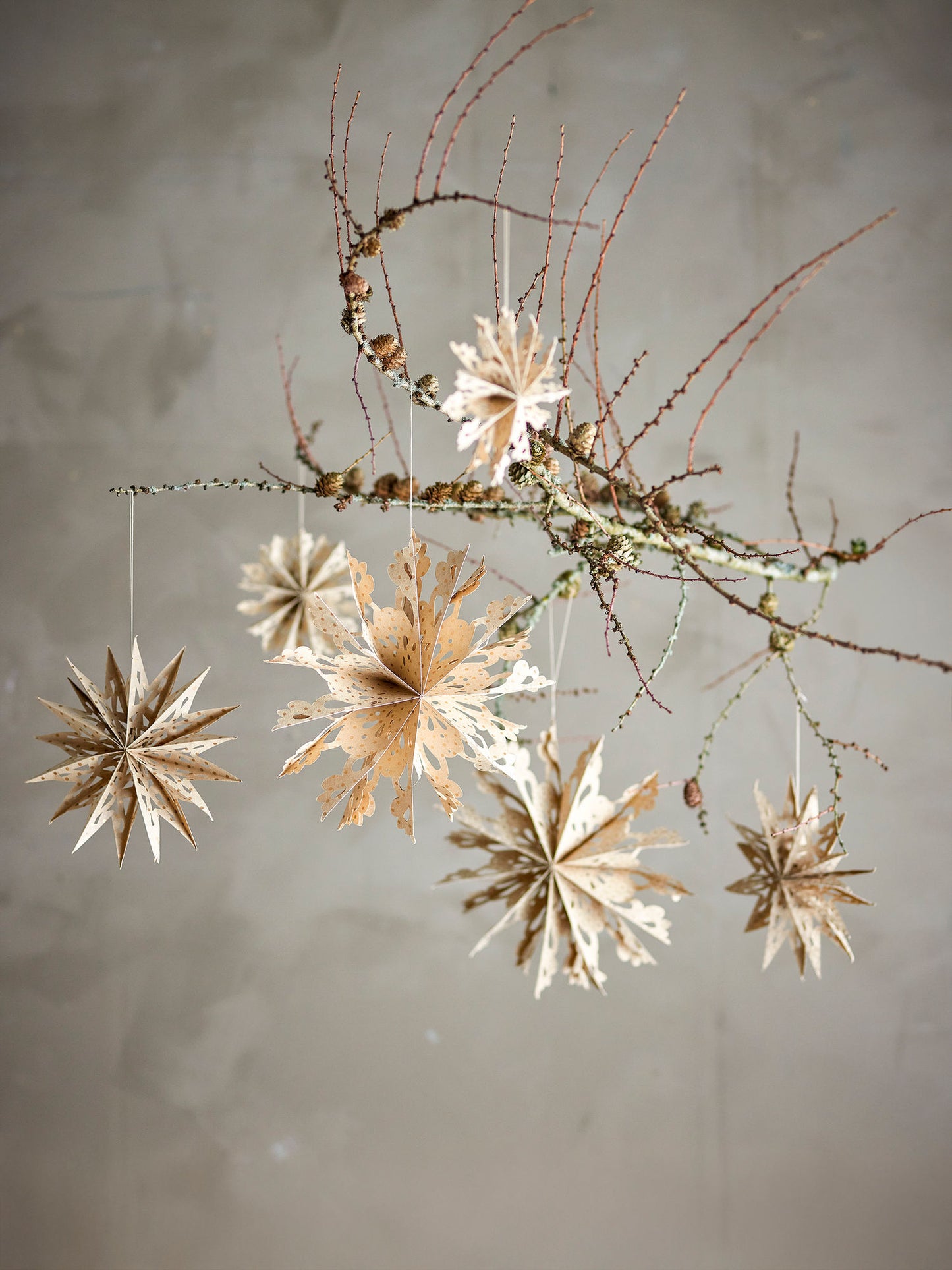 Bloomingville Star Ornament, Natur, FSC® Mix, Papier