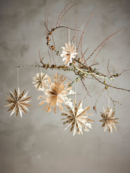 Bloomingville Star Ornament, Natur, FSC® Mix, Papier