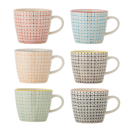 Bloomingville Carla Becher, Bunt, Steingut