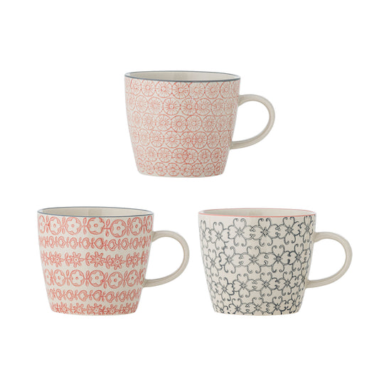 Bloomingville Cécile Becher, Bunt, Steingut