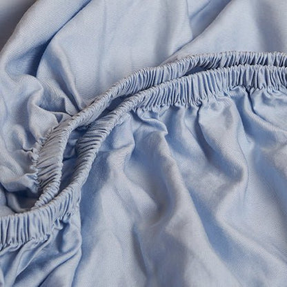TENCEL™ – Twill-Spannbettlaken Hellblau