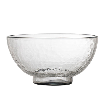 Bloomingville Taro Schale, Klar, Recyceltes Glas
