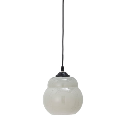 Bloomingville Motella Hängeleuchte, Grau, Glas