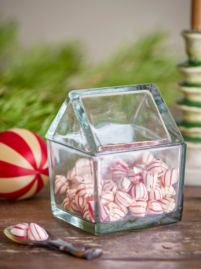 Bloomingville Elius Gefäß mit Deckel, Klar, Recyceltes Glas