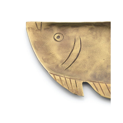 Tablett in gold, Messing  - m