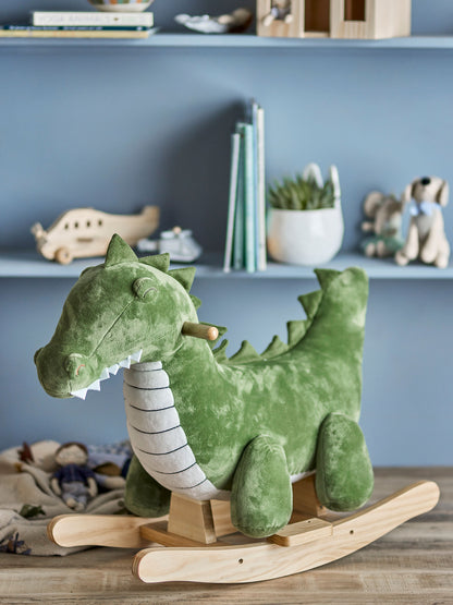 Bloomingville MINI Arnie Rocking Toy, Crocodile, Grün, Polyester