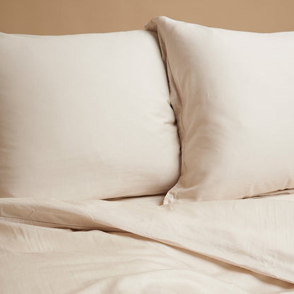 TENCEL™ Twill-Kissenbezug beige