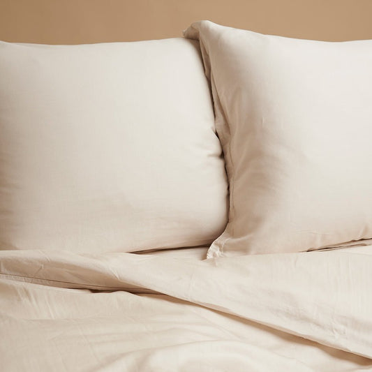 TENCEL™ Twill-Kissenbezug beige