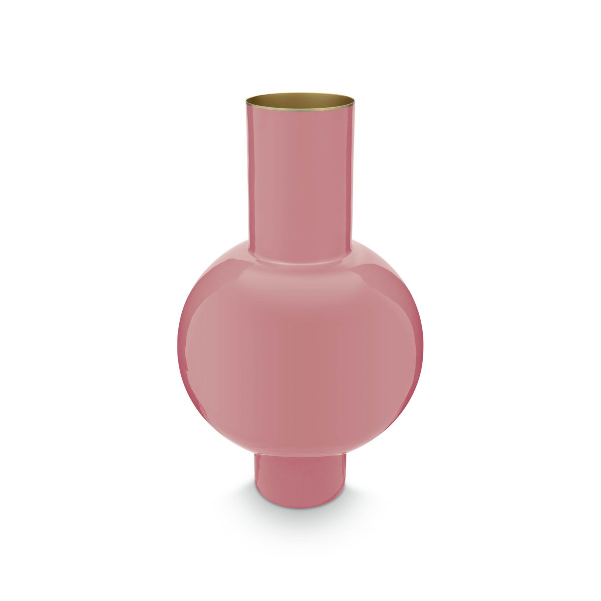 Vase Metal Medium Pink