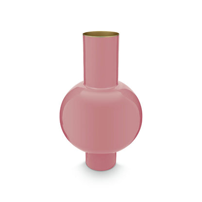 Vase Metal Medium Pink