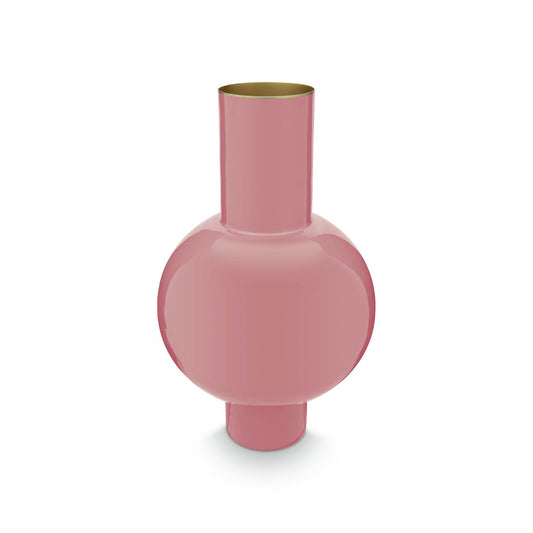 Vase Metal Medium Pink