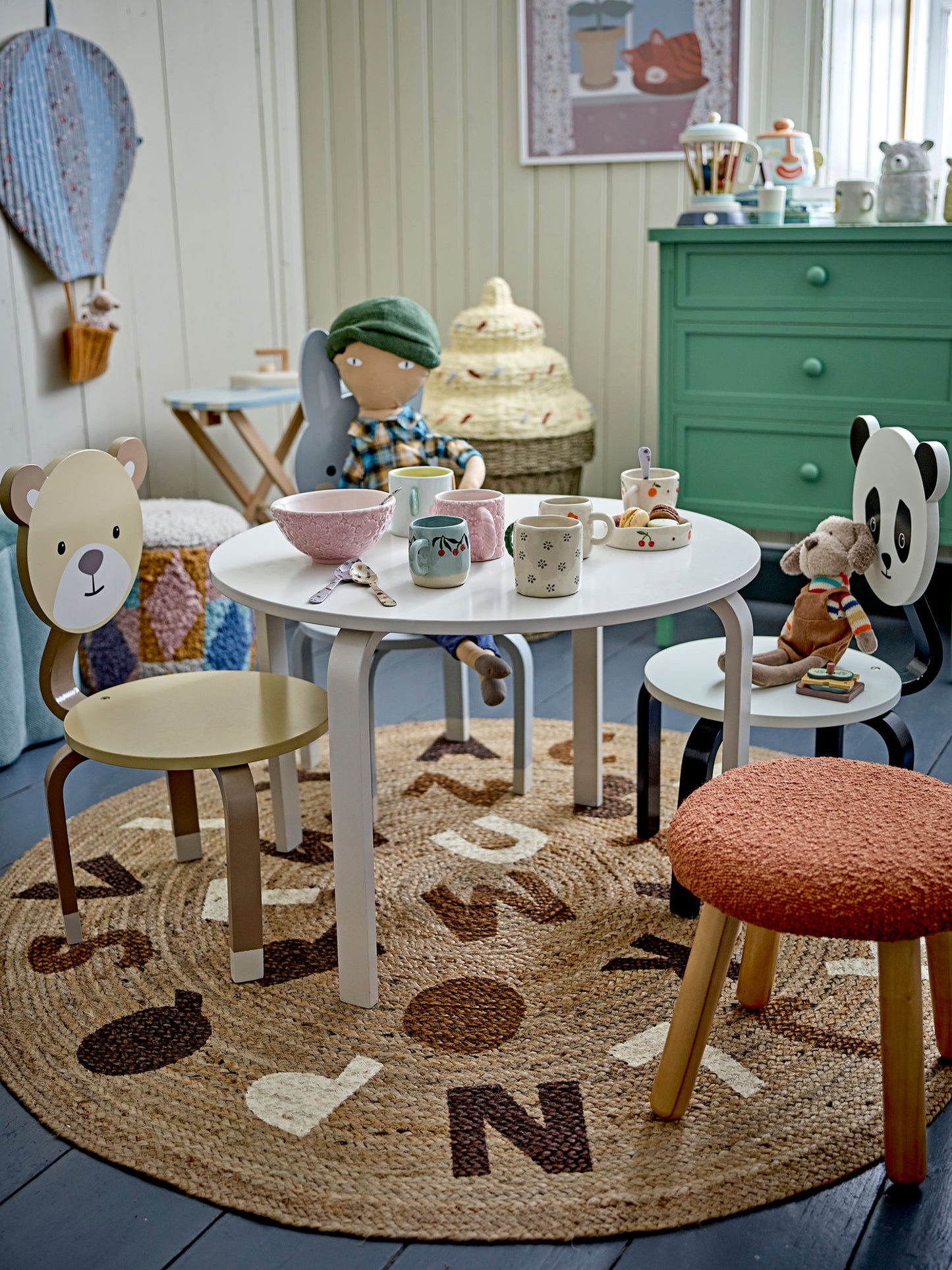 Bloomingville MINI Dinne Teppich, Braun, Jute