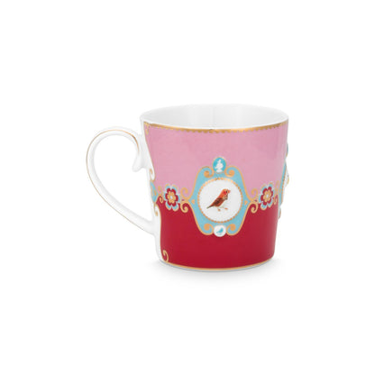 Pip Studio Teetasse One Love Birds Medallion Red-Pink