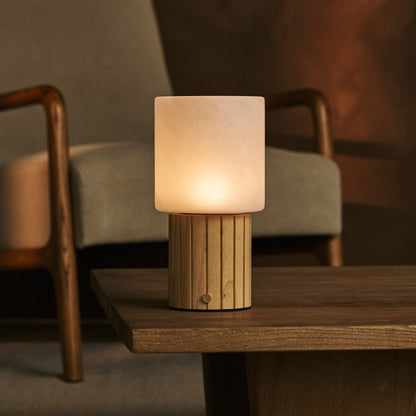Ingmar Hellbraune wiederaufladbare Tischlampe