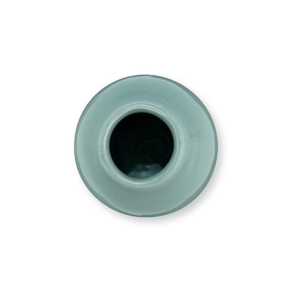 Set of Vases Ceramic Light Blue-Yellow Small