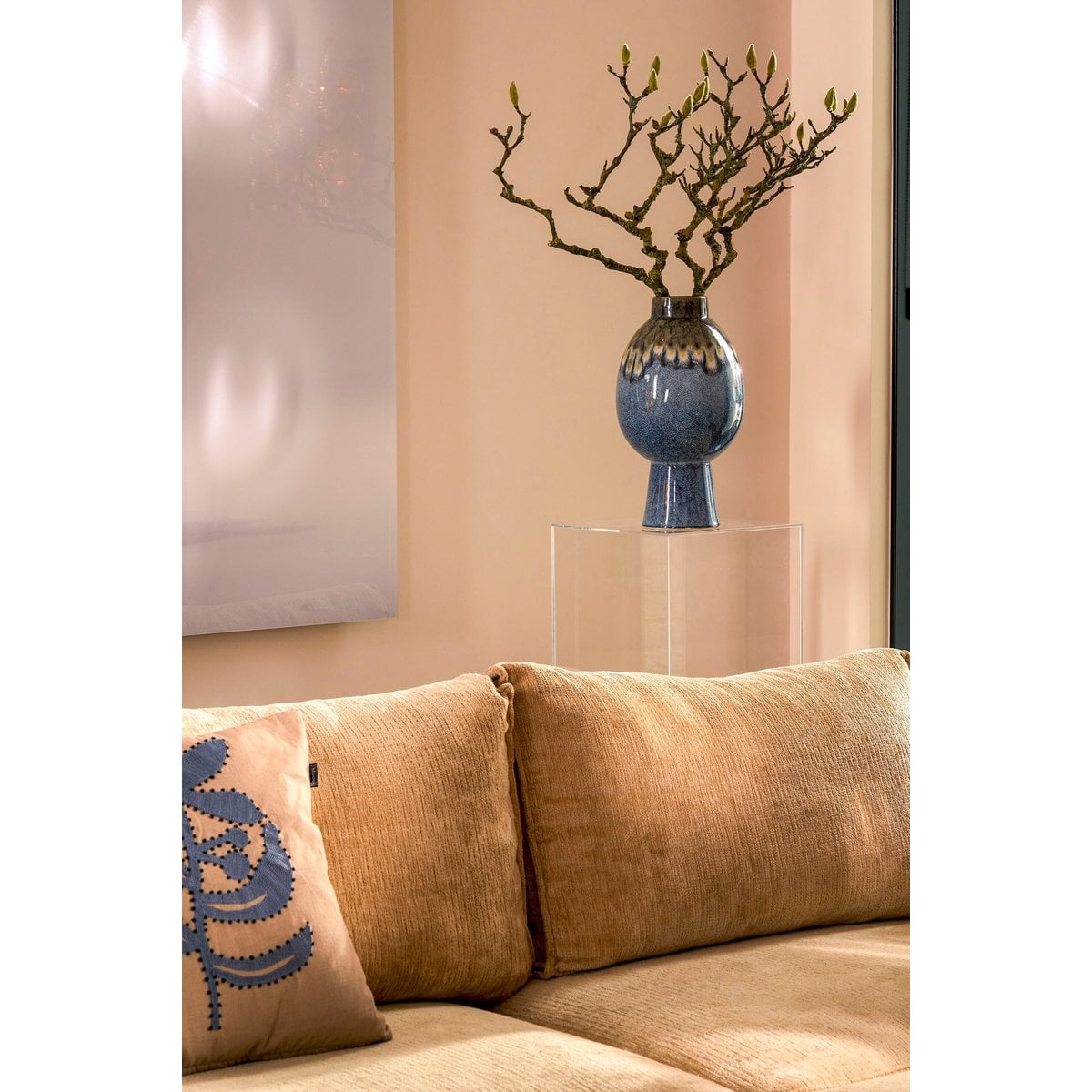 Vase Helma Blau