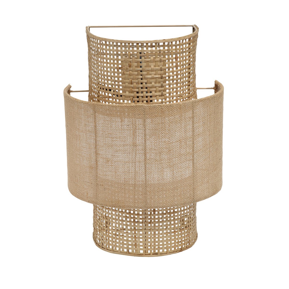 Jute Wandleuchte, Natur – M