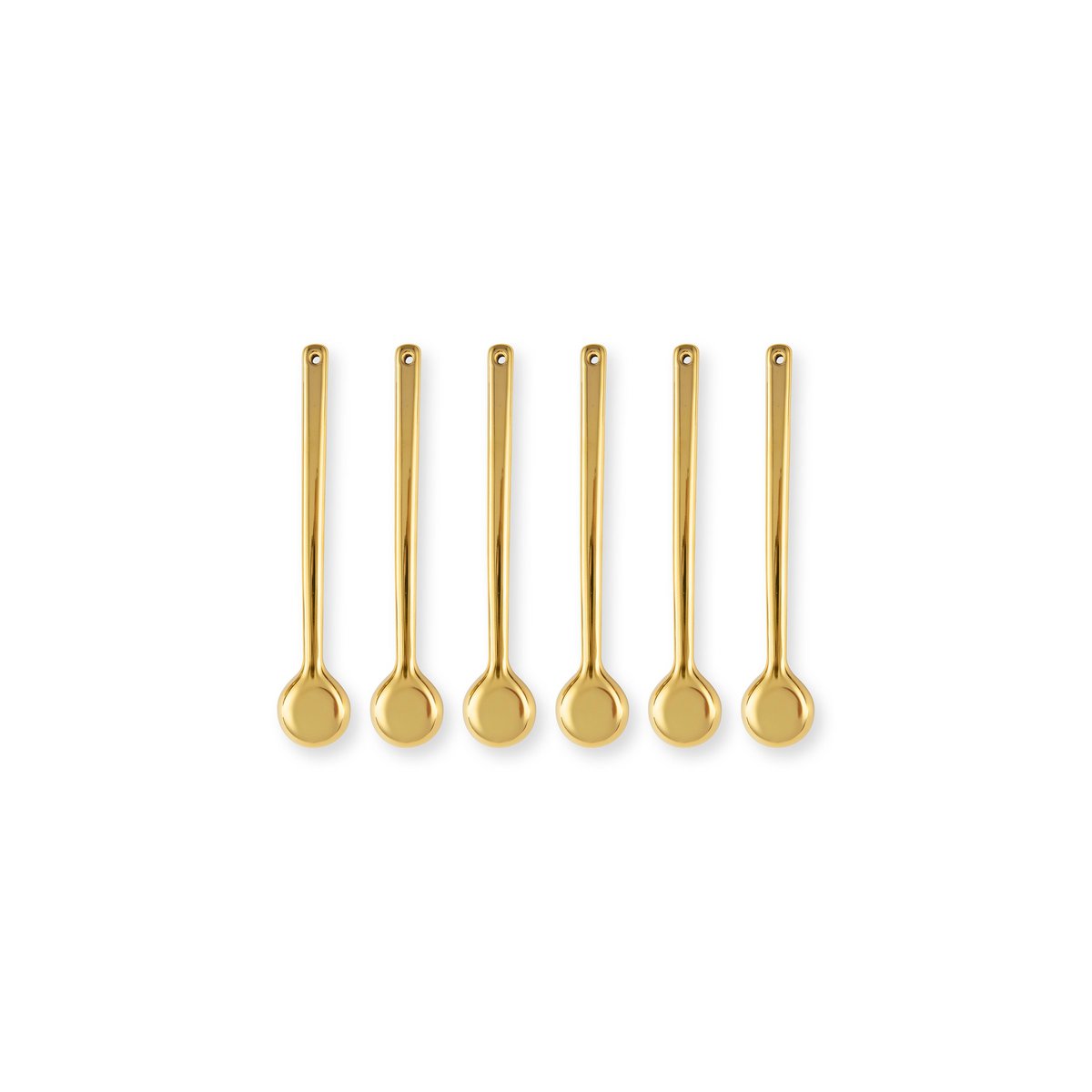 6er Löffelset Gold groß