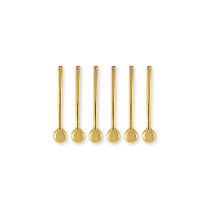 6er Löffelset Gold groß