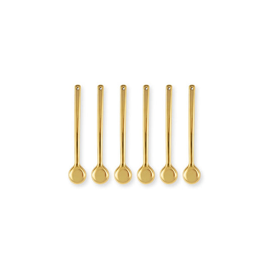 6er Löffelset Gold groß