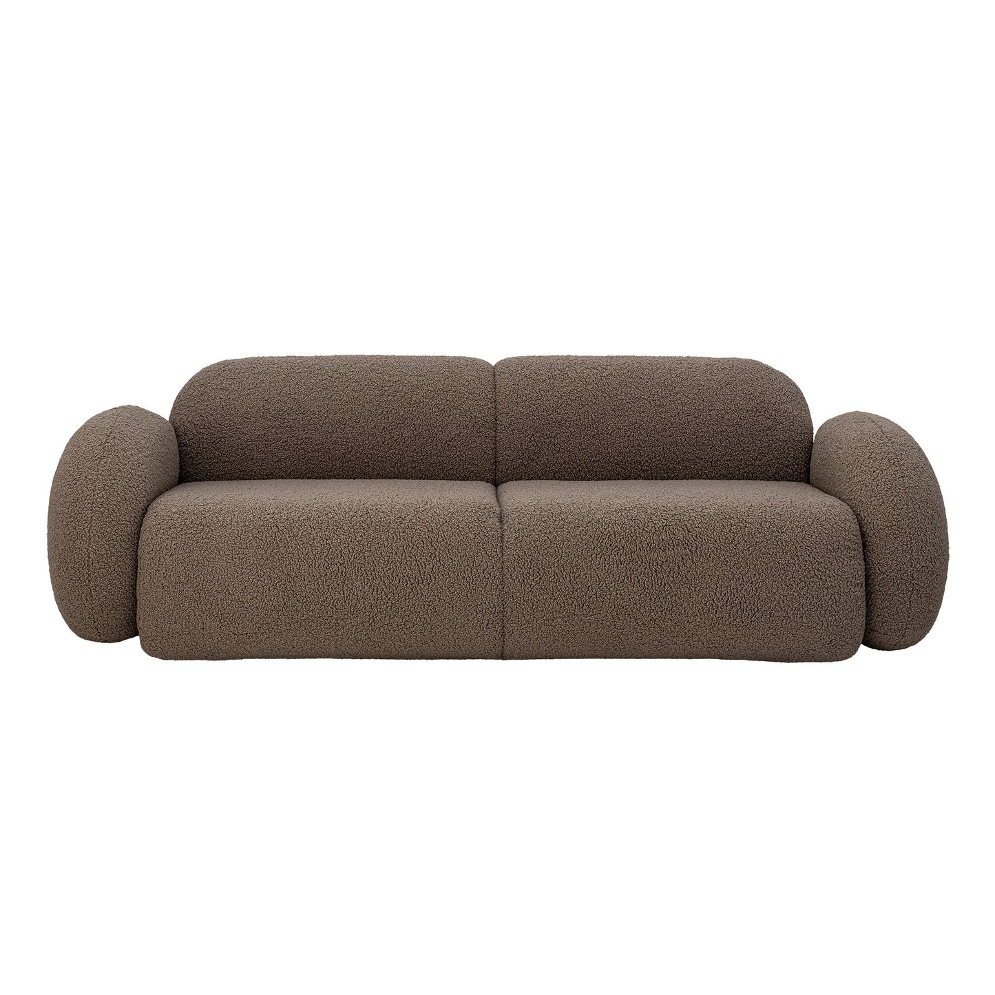 Bloomingville Magola Sofa, Braun Teddy Bouclé FSC®Mix