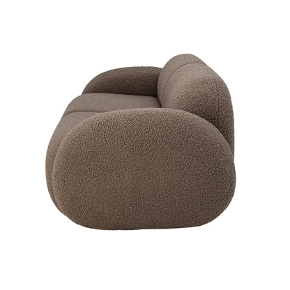 Bloomingville Magola Sofa, Braun Teddy Bouclé FSC®Mix