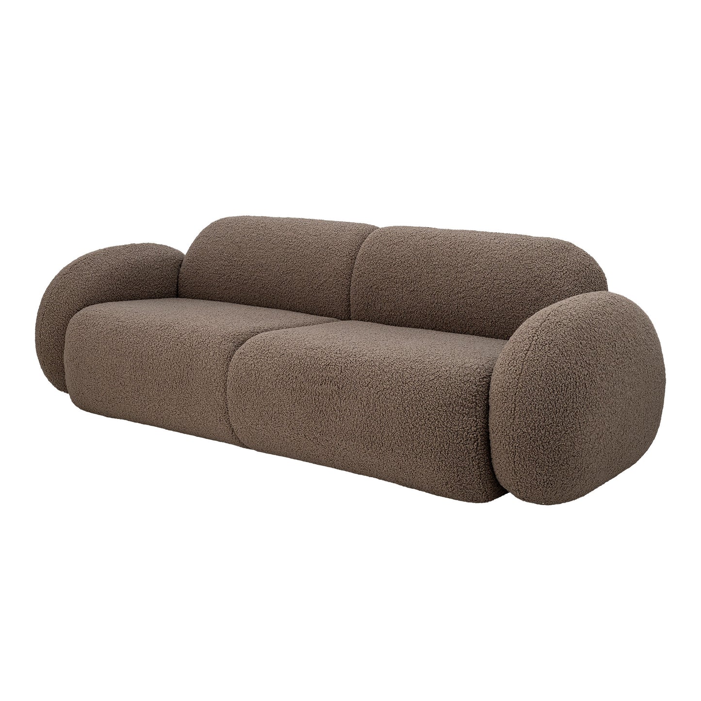 Bloomingville Magola Sofa, Braun Teddy Bouclé FSC®Mix