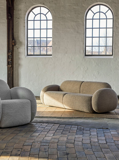 Bloomingville Magola Sofa, Braun Teddy Bouclé FSC®Mix