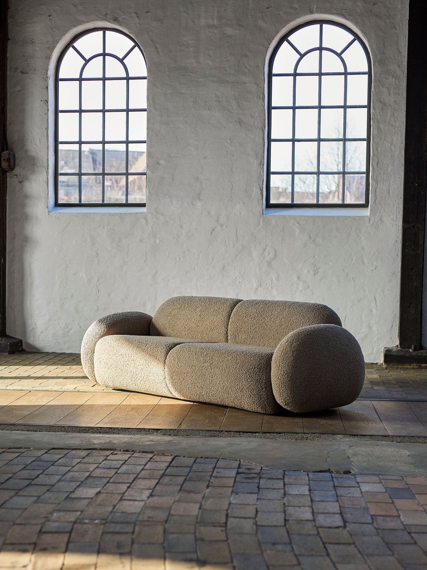 Bloomingville Magola Sofa, Braun Teddy Bouclé FSC®Mix